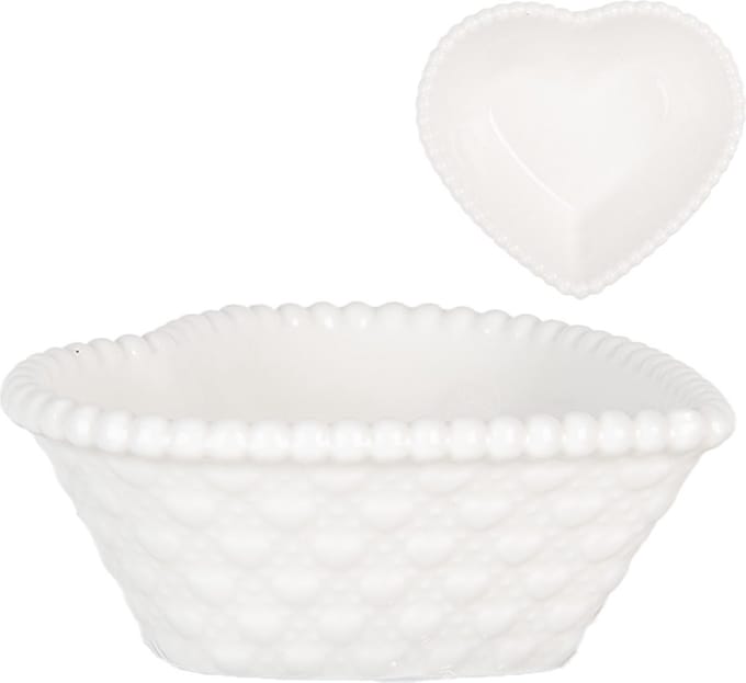 Clayre & Eef Kom 25 ml Wit Keramiek