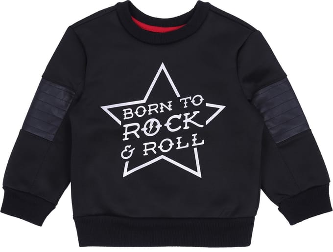 Zwarte trui Born To Rock