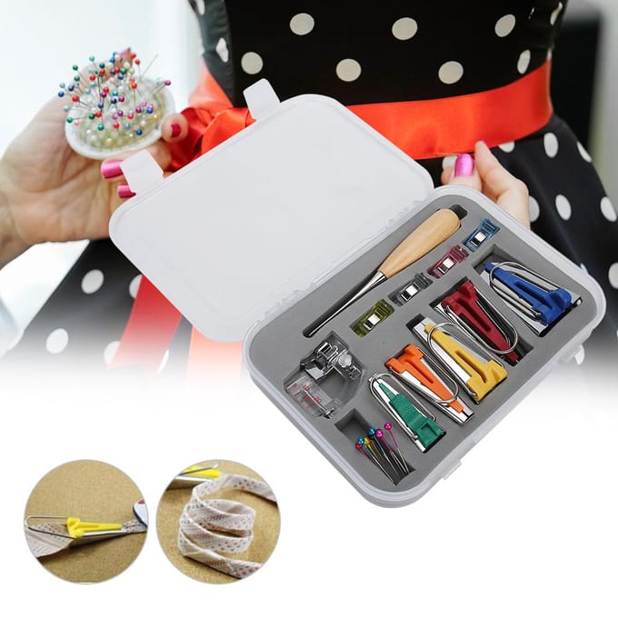 DIY Patchwork Quilting Tool Multifunctionele Handgemaakte Tape Maker Zoomklem Naaipriem gray