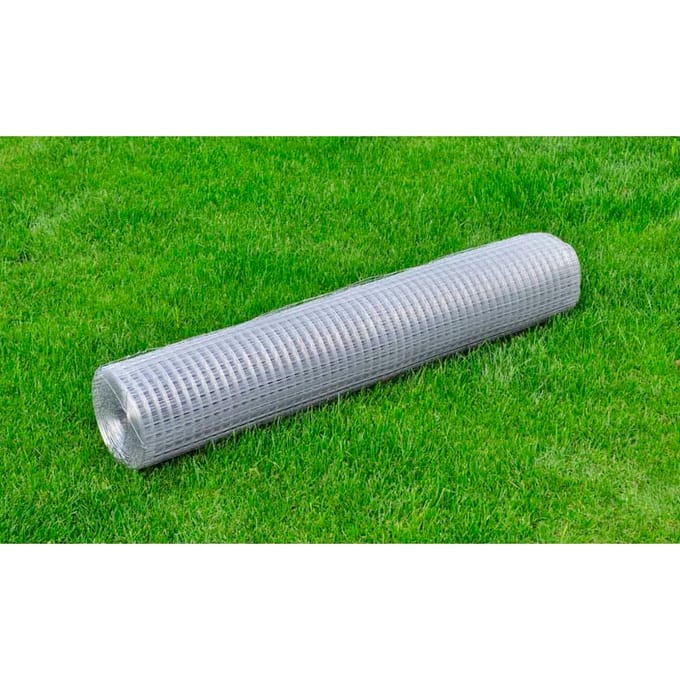 vidaXL - Kippengaas - 10x1 - m - gegalvaniseerd - staal - zilverkleurig