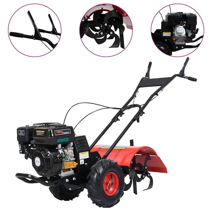 vidaXL Benzine Cultivator 6,5 pk 196 cc