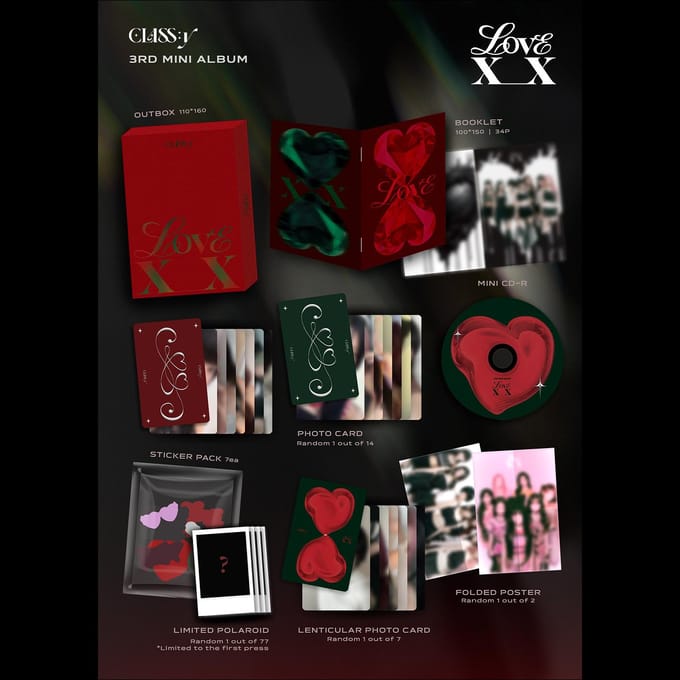 CLASSy [LOVE XX] Mini Album 1EA red