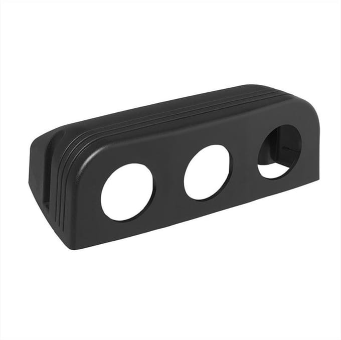 ProPlus Opbouw installatieframe - drievoudig - 3 x Ø 29 mm - zwart