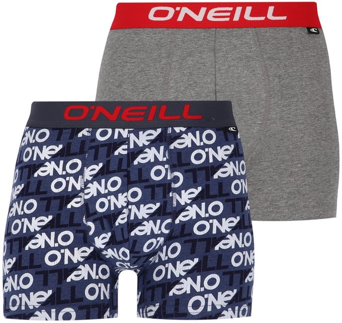 6-Pack – O’Neill boxershorts – Heren – Katoen – Cutting Logo – Blauw & Grijs