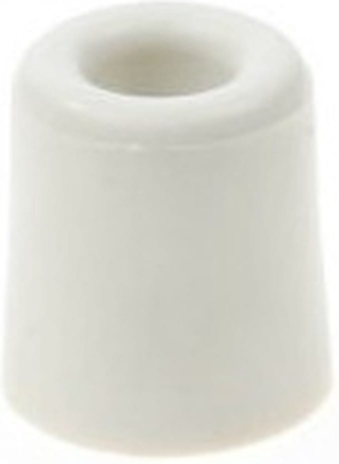 Deurbuffer / deurstopper - 2x - wit - rubber - 35 x 30 mm - deurstop