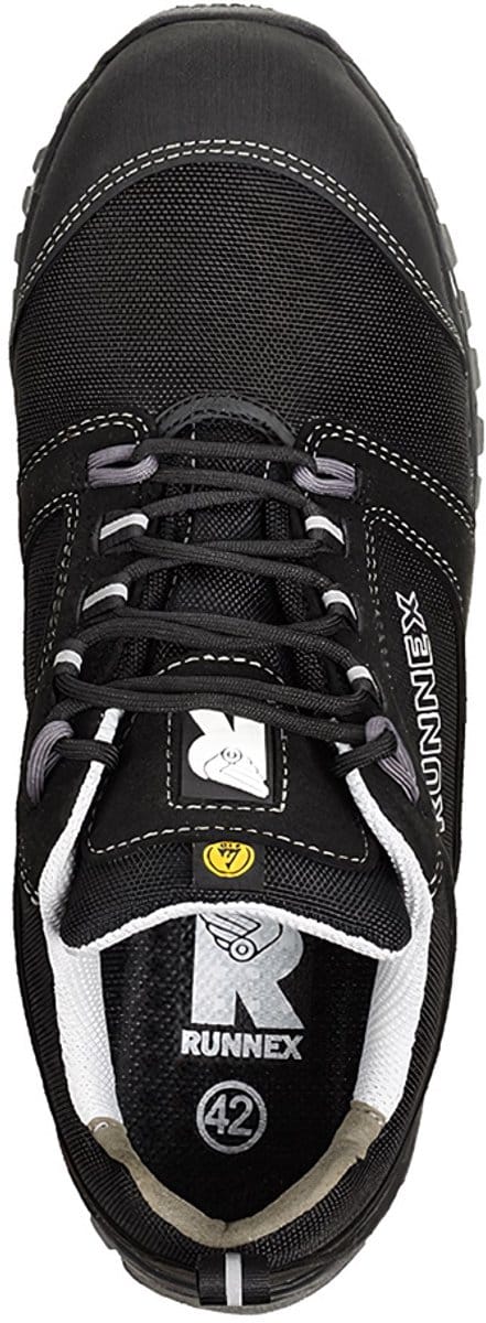 RUNNEX S3-ESD-veiligheidsitshalbschoen LightStar Zwart/Wit/Grijs