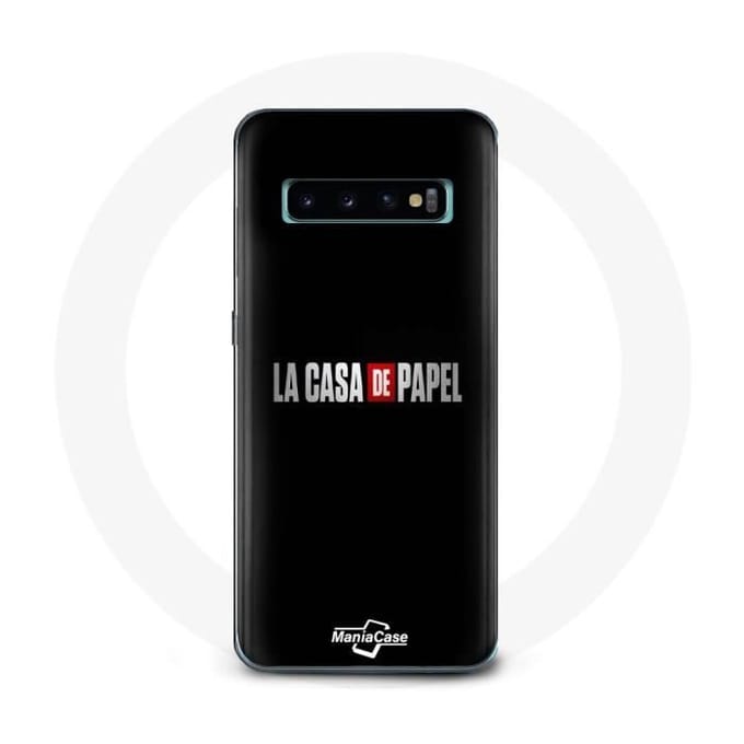 Coque - La casa de papel - Samsung Galaxy S10 Edge - Souple - Noir - Protection