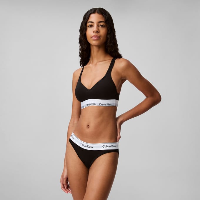 Calvin Klein dames Modern Cotton slip - zwart