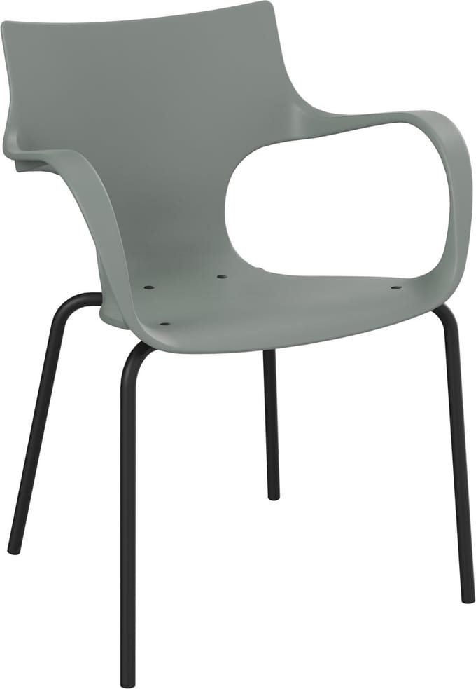 Workliving Jim Stoel - Lichen - Zwart Onderstel