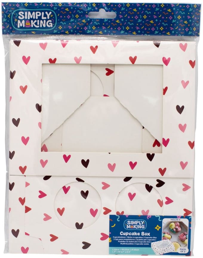Simply Making Cupcake Doos Lovestruck Hearts 6 pk/2