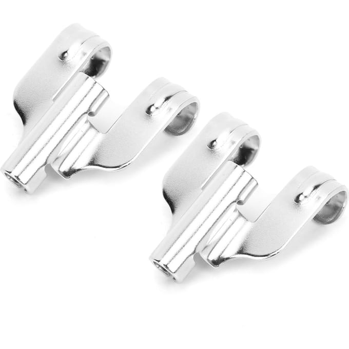 2 Pièces Crochet de Grosse Caisse Griffe de Marche Fer Instrument Accessoire Pièce de Rechange Kit white