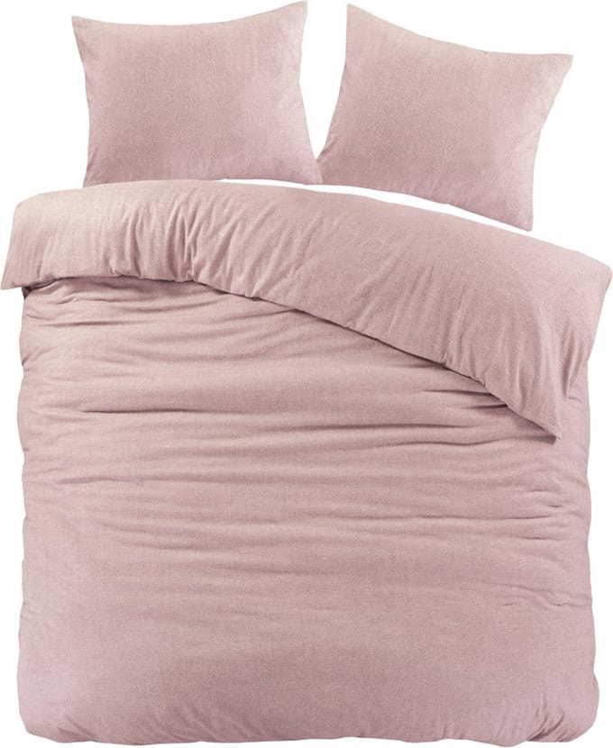 Papillon Brienz Flanel Dekbedovertrek - Tweepersoons - 200x200/220 cm - Roze