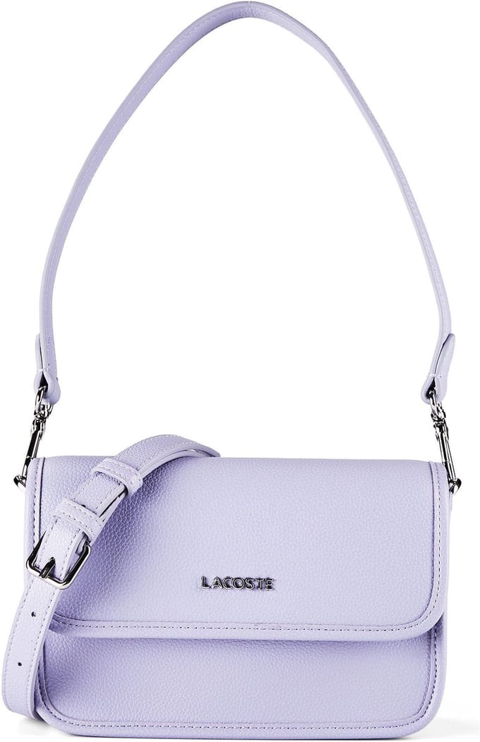 LACOSTE schoudertas Flap Crossover Bag Languid Lavender paars