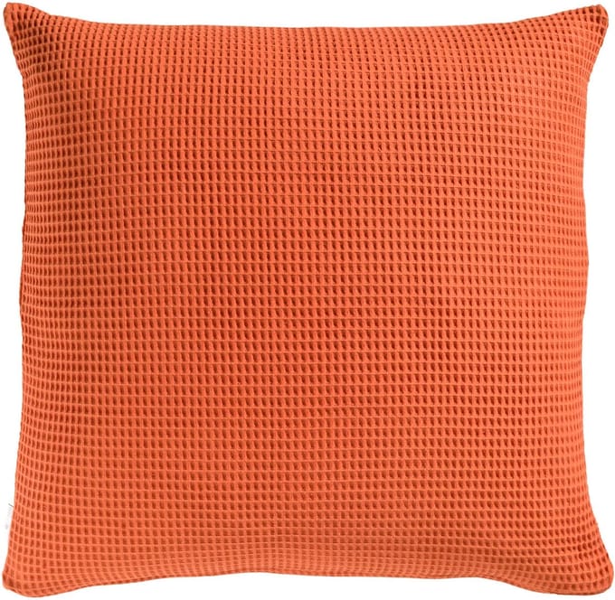 Heckett & Lane Wafel Kussensloop Katoen - copper orange 50x50cm