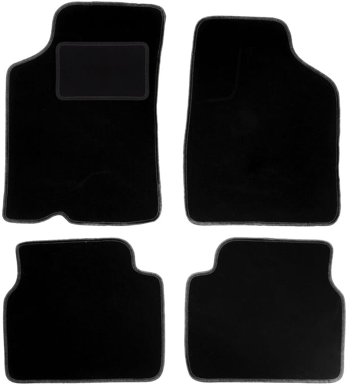 Zwarte veloursmatten voor: Kia Sephia I sedan (1994-1997)