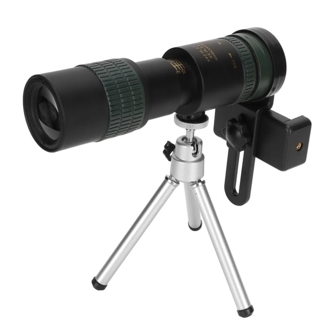 8-24X Vergroting HD Monoculaire Telescoop Hoge Kracht Militaire Telescoop met Smartphone Houder en