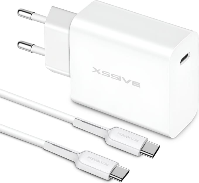 Snellader met USB C naar USB C Kabel - 1 Meter - 45W - Super Fast Charger
