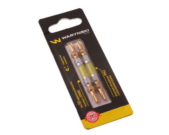 Waryński Schroefbits PH2 65mm met Veerabsorber - 2 Stuks