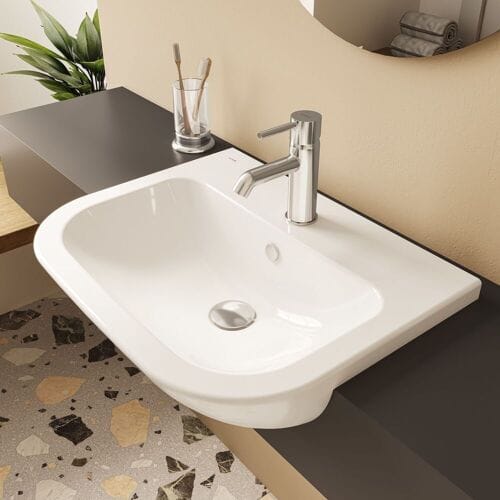 VitrA S20 semi-recessed washbasin 55 cm 5524B003-0001