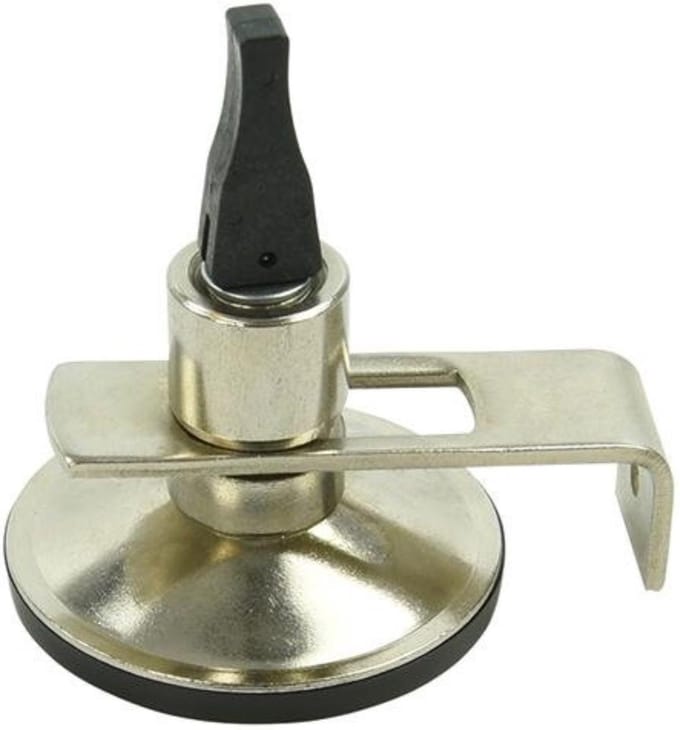 ProPlus Zuignapbevestiging Ø 5,5 cm – Voor luifelbevestiging aan camper en caravan – Schroefloze montage tot ca. 10 kg – Zilver/Zwart