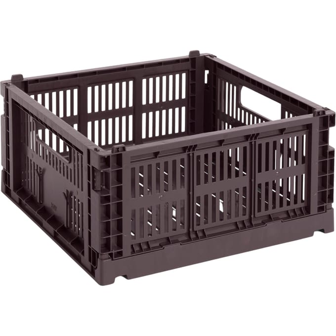 HAY Kleur Krat Mand Medium Vierkant - HAYCrateBordeaux