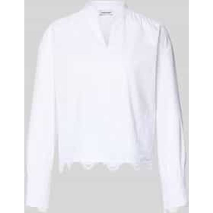Regular fit blouse met kant