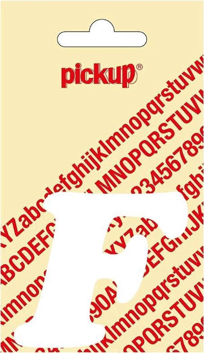Pickup plakletter CooperBlack 60 mm - wit F