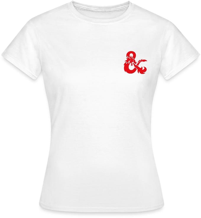 Dungeons And Dragons Logo In Rood T-Shirt Dames