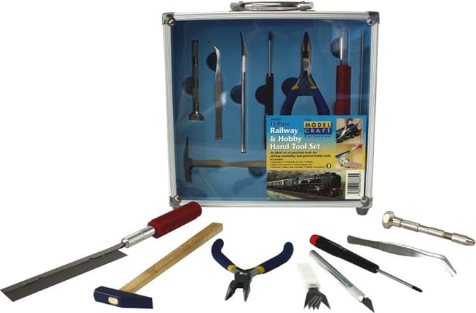 Model Craft Modelbouwpakket - PTK1013 13 Pce Railway - Hobby Hand Tool Set Gereedschap - ModelCraft - Modelbouw