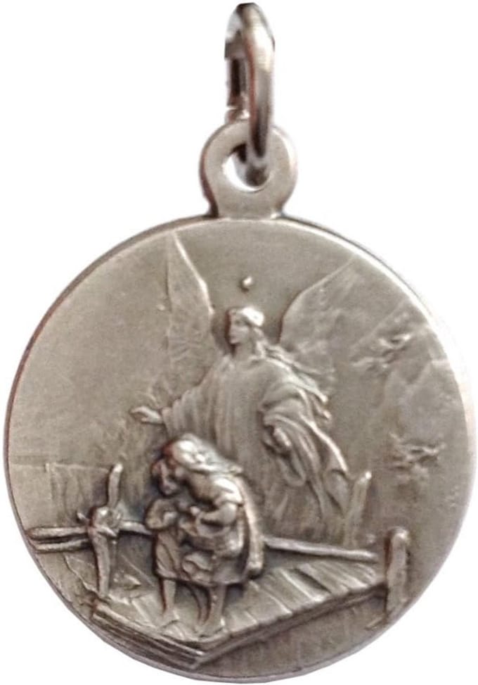 Zilveren Medaille Beschermengel Heilige Patroonheilige Hanger