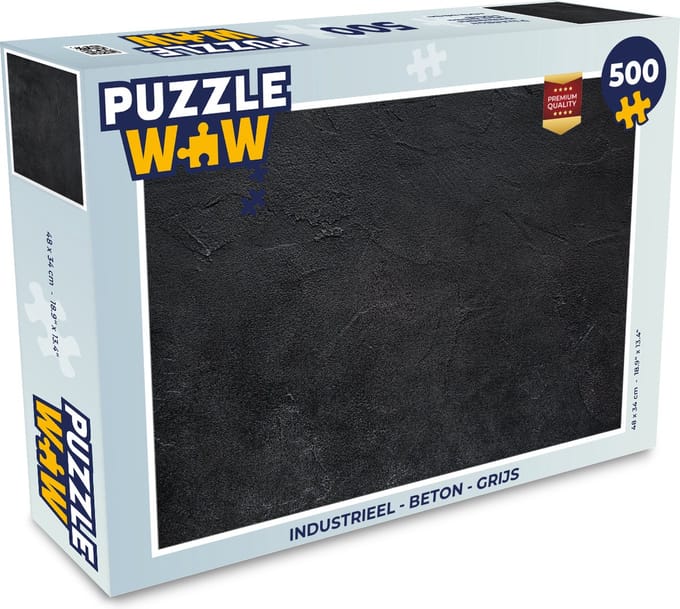 Puzzel Industrieel - Beton print - Grijs - Vintage - Rustiek - Legpuzzel - Puzzel 500 stukjes