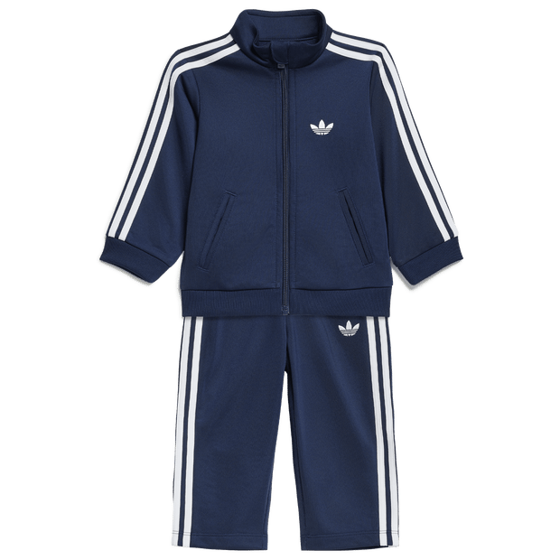 Adidas Firebird Trainingspakken Baby - Blauw - Maat 75 - 80 CM - Poly Mesh