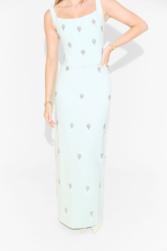 Odd Muse Crystal Maxi Skirt Mint Taglia: S | Maxi gonne Outlet | Donna | Ciano
