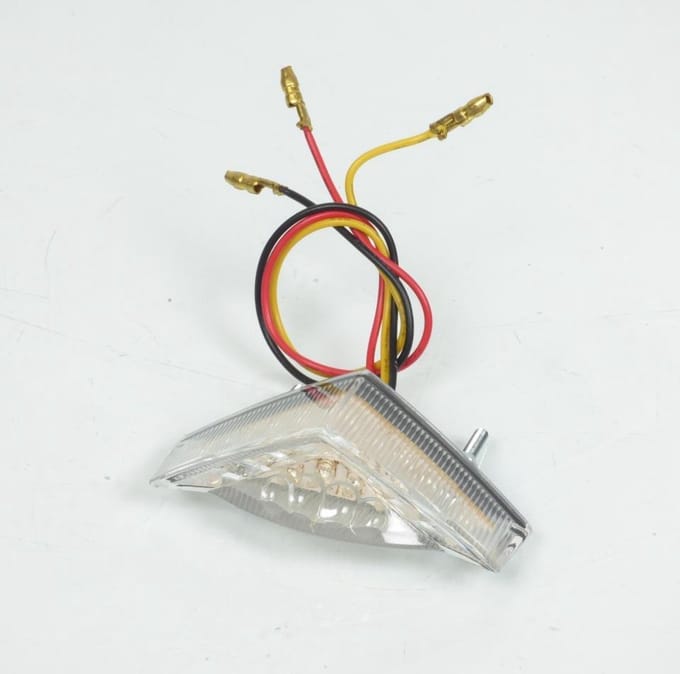 Mini feu arrière à LED 12V triangle Tun'R pour moto scooter deux roues Neuf
