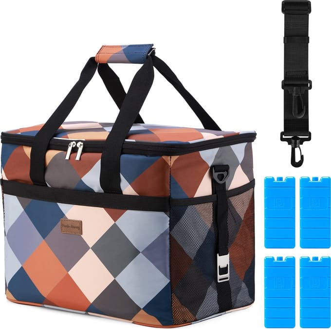 Packaway 4 Laags Geïsoleerde Koeltas - Lunchtas 30 liter - Block