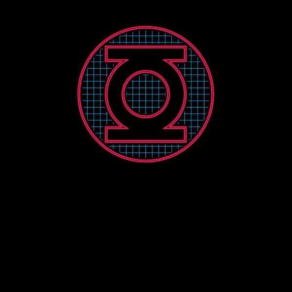 Justice League Green Lantern Retro Grid Logo Sweatshirt - Black - S