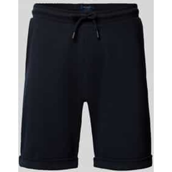 Sweatshorts met elastische band en achterzak