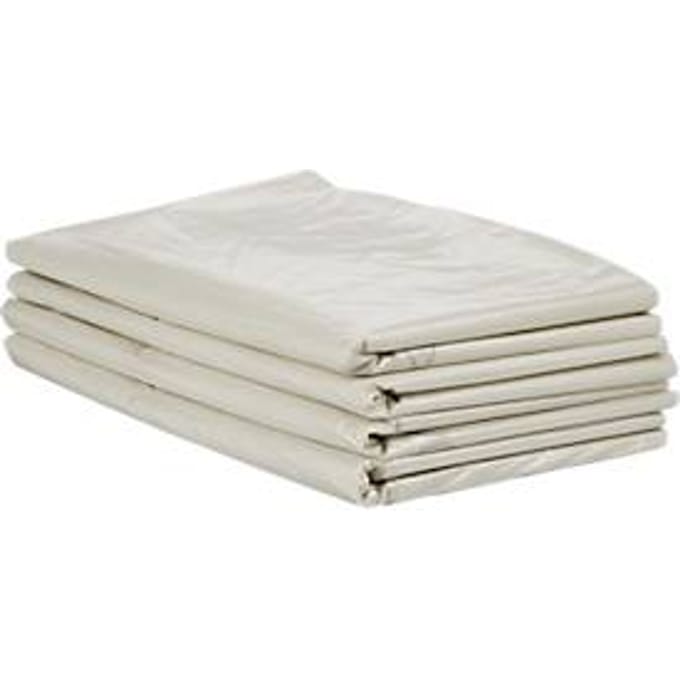 Deiss afvalzakken, 240 l, dikte 40 μ, LDPE, transparant, 100 stuks