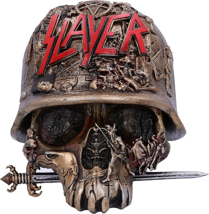 Lijkenkast Helm Schedel Accessoire Doos Resin Brons Stijlvol Opbergen