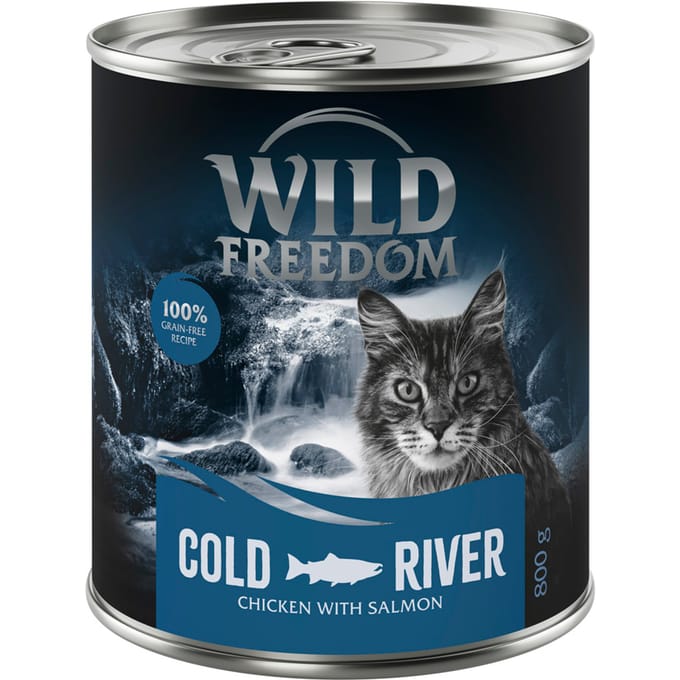 6x800g Adult Cold River Koolvis & Kip Wild Freedom Kattenvoer