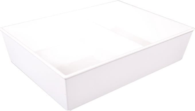 Ornamin Schaal - reusable - onbreekbaar - sAN - rechthoekig - 1900ml - 260x190x60mm - wit - 10 stuks