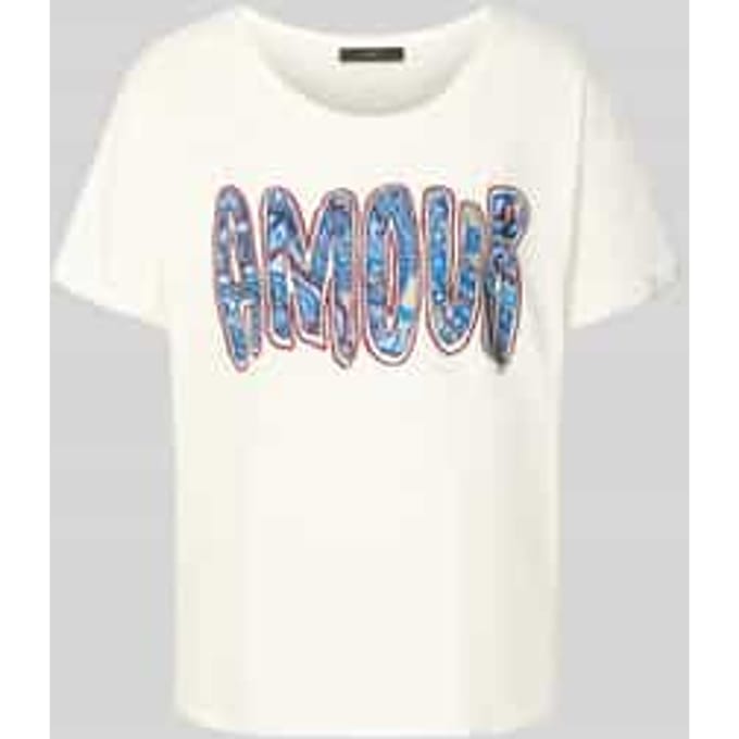 T-shirt met strass-steentjes