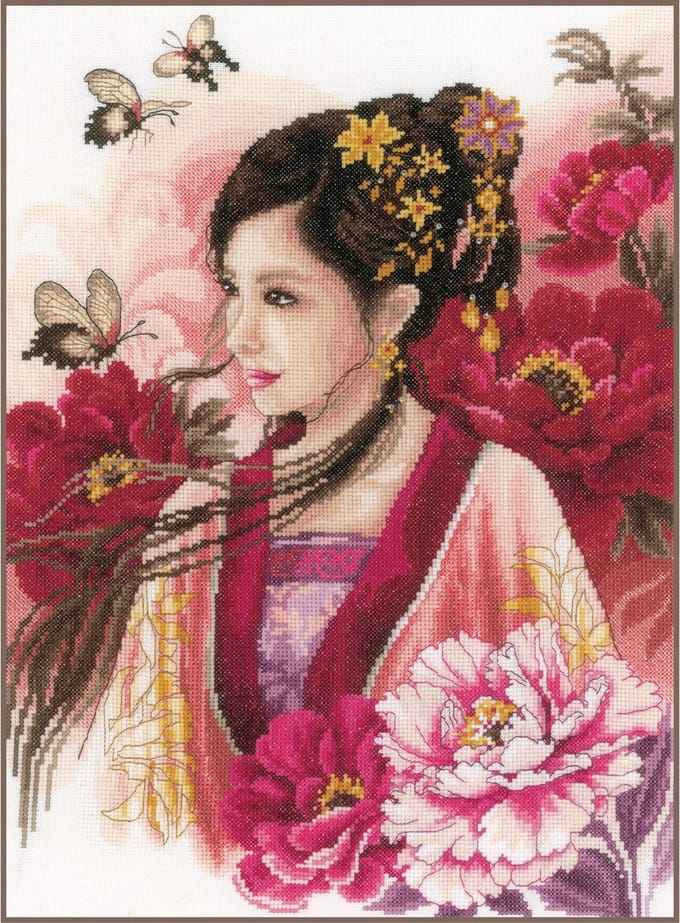 Lanarte - Telpakket kit - Asian lady in pink - PN-0170199