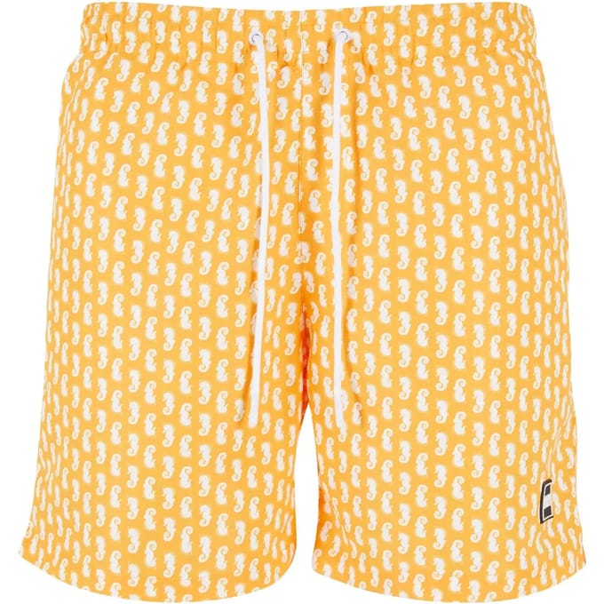 Urban Classics Pattern Zwembroek Geel 5XL Man