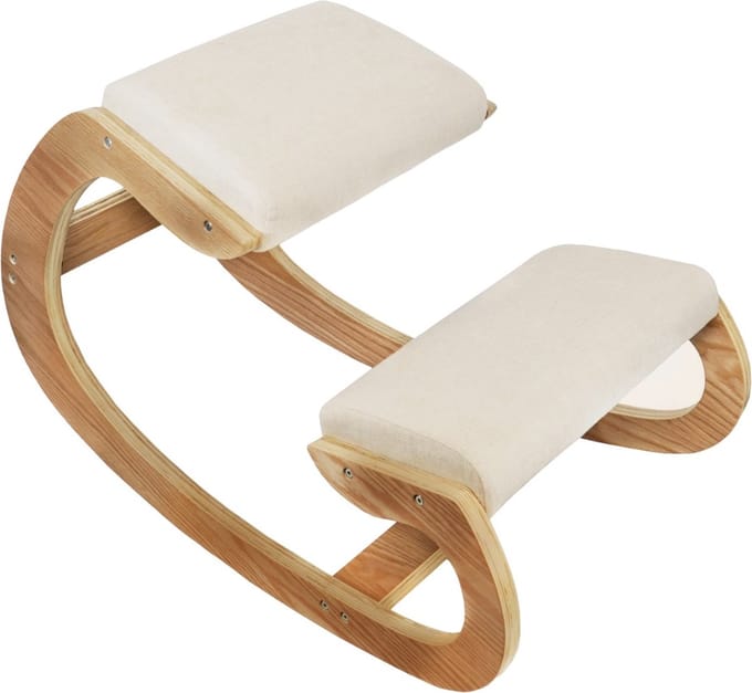 Ergonomische kniestoel - beige - 55 cm - met 2 polssteunpads