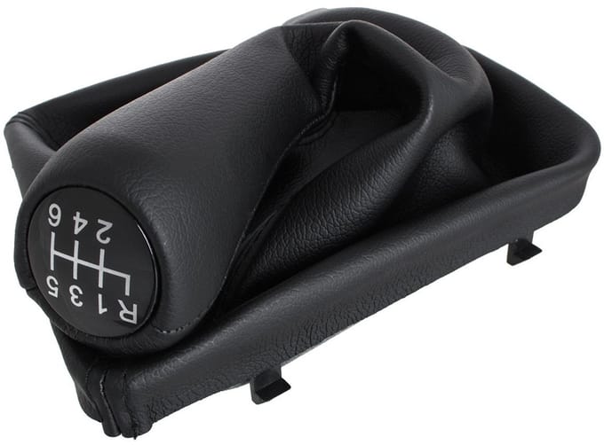 MODECAR BMW E46 Serie 3 - Versnellingspook - Zwart - Ecologisch Leer - 6 Versnellingen