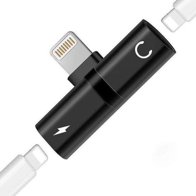 Han-Bar® Lightning-adaptersplitter iPhone / iPad – 2-in-1 Opladen & Audio