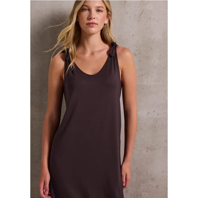 Jersey jurk met knopen