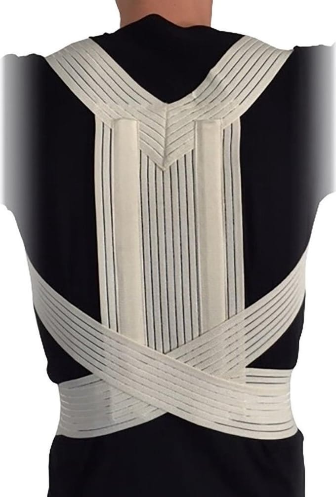 Novamed Postuur Corrector - Ventilerende Rugbrace - Elastische Rugcorrector - Rugrechthouder - Unisex - Maat M