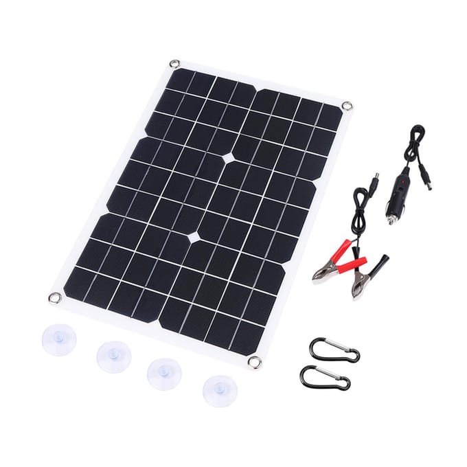 Draagbare 300W Zonne Flexibele Paneel Kits Monokristallijn Silicium Zonnepaneel with 20A controller zwart